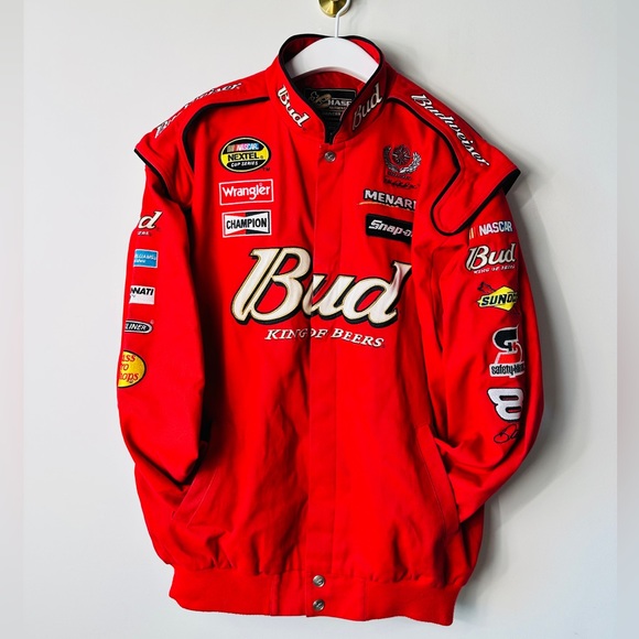 Vintage Budweiser Racing Nascar Jacket Chase Authentics Dale Earnhardt Size XL - Picture 15 of 15